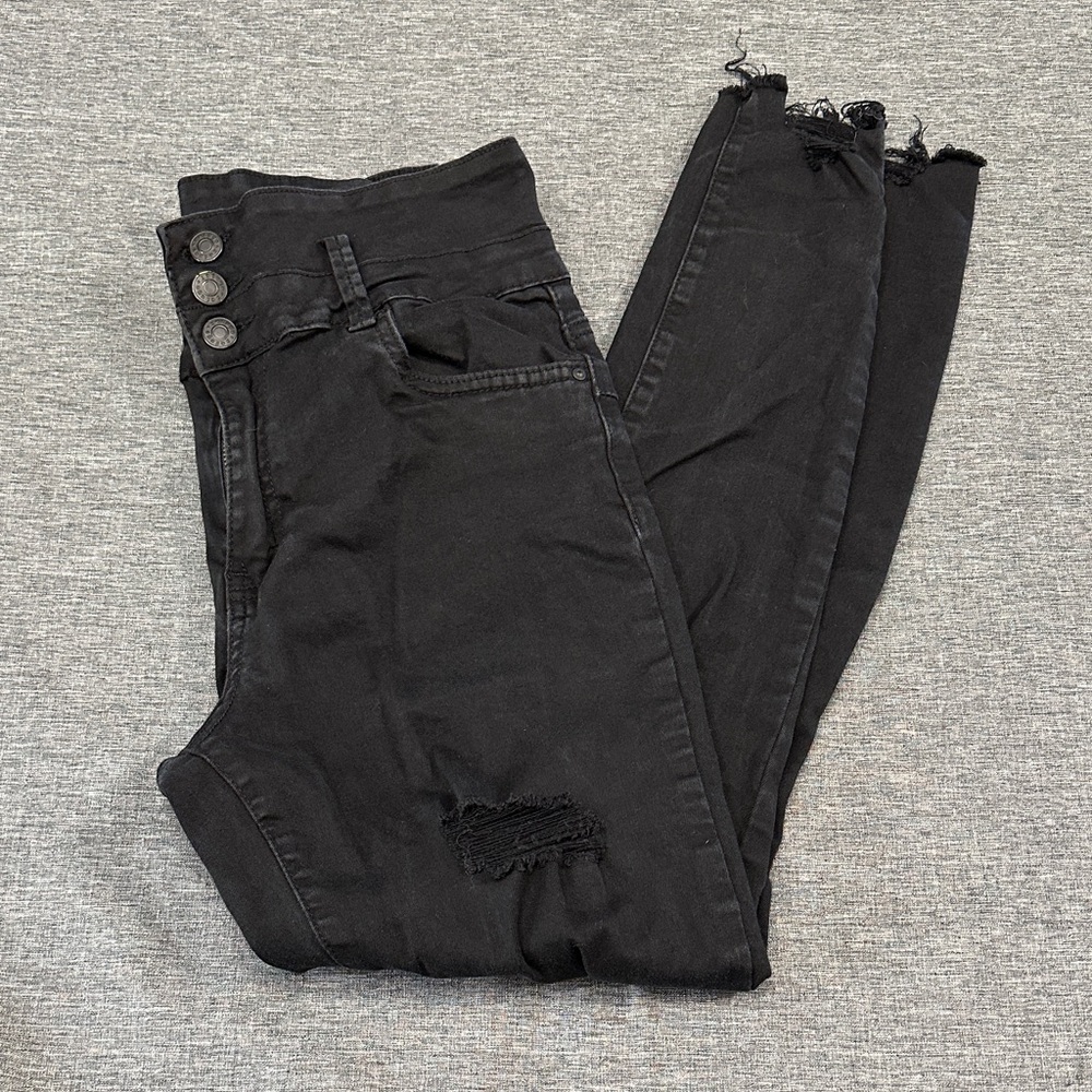 REFUGE High Rise Distressed Jeans